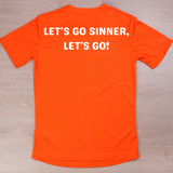 T-Shirt Arancio - Grafica doppia